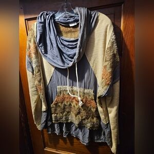 POL Bohemian Patchwork Hoodie